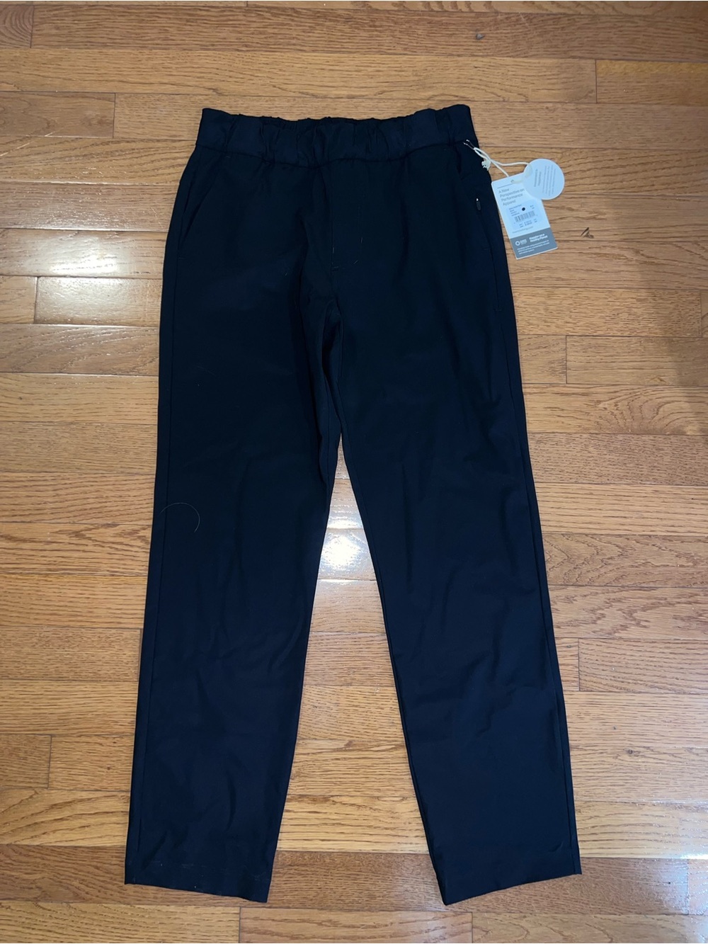Vuori Black Track Pants with Elastic Waist